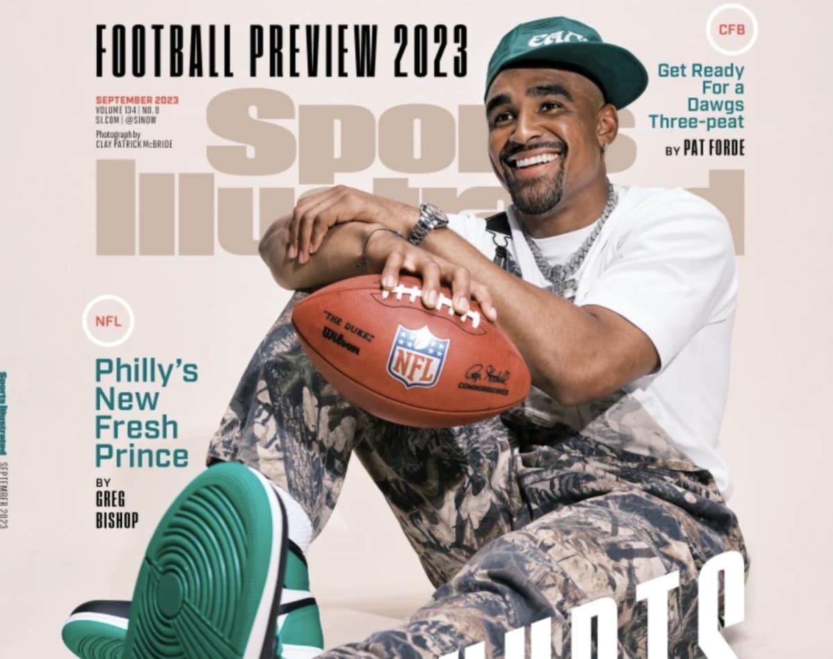 Jalen Hurts: 'Philly's New Fresh Prince' Amazes in Sports Illustrated's  2023 Football Preview - BVM Sports