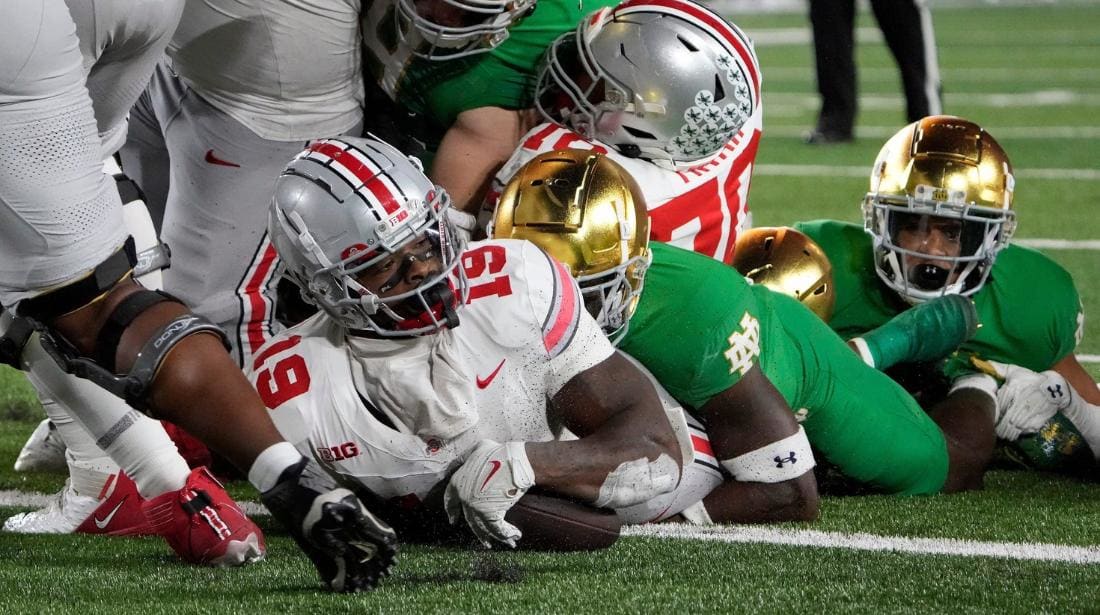 Notre Dame drops to No. 11, Ohio State moves up to No. 4, and Southern