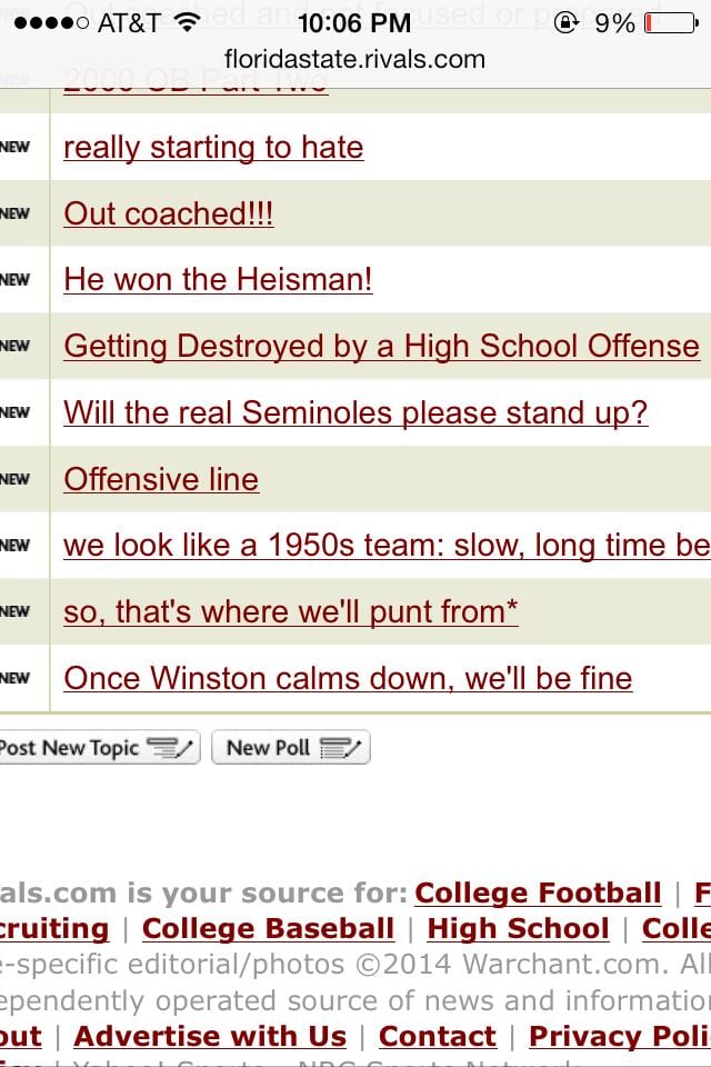 A Florida State Message Board Had a Meltdown While the Seminoles Were