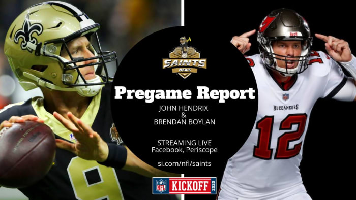 Live Stream Saints News Network's Pregame Report with Hendrix & Boylan