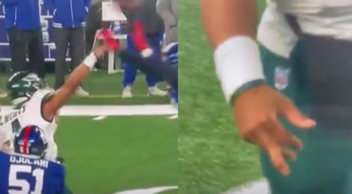 Philadelphia Eagles QB Jalen Hurts Returns After Painful-Looking Finger ...