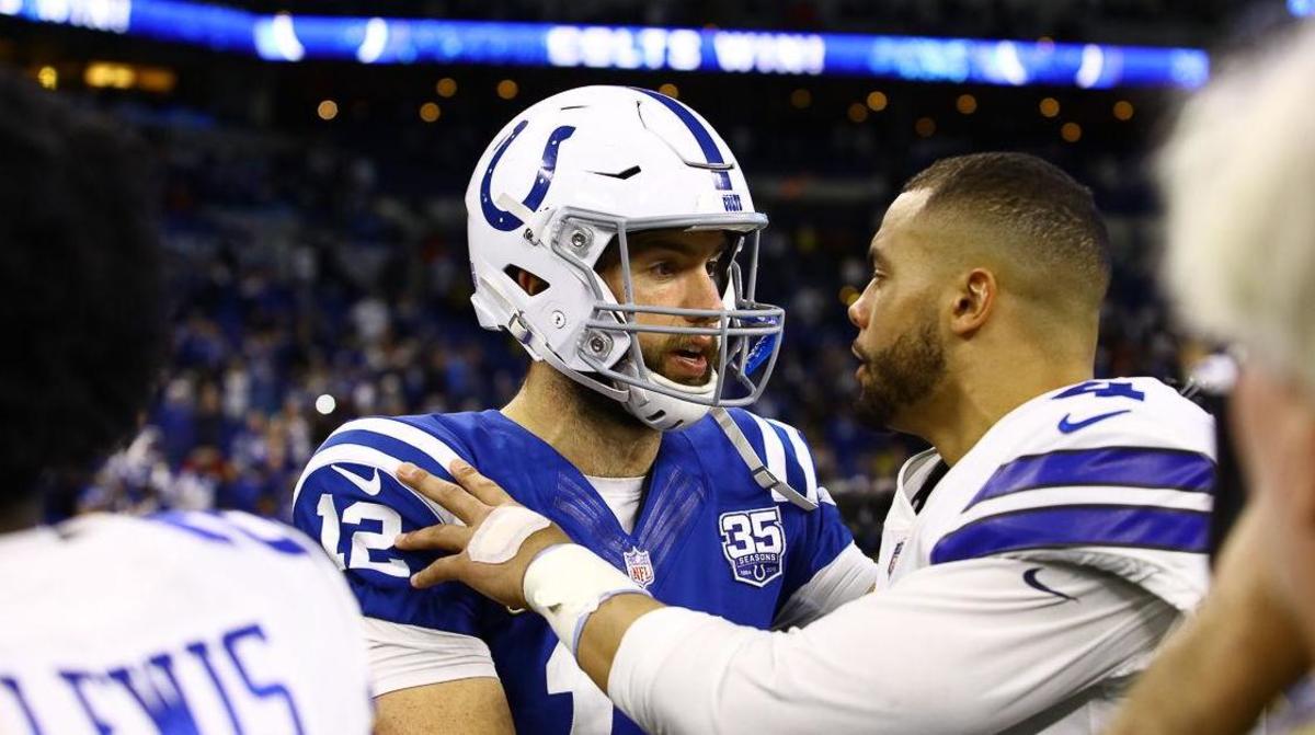 Helluva player, helluva guy:' Dak Prescott, Cowboys players react to Andrew  Luck's stunning retirement