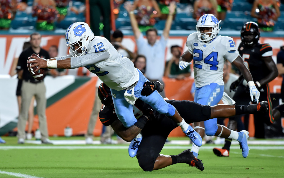 Former Tar Heel Chazz Surratt shines in NY Jets season opener - Tar Heel  Blog