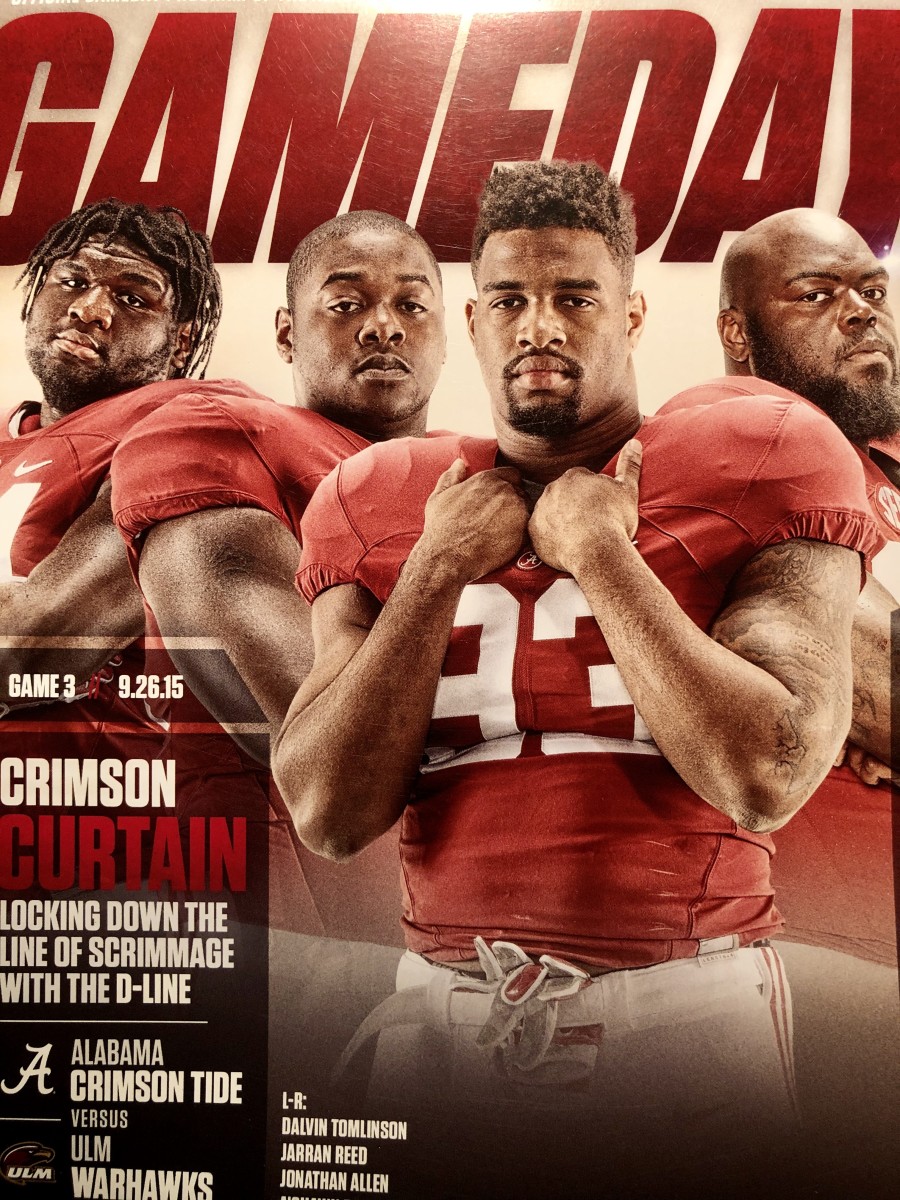 Crimson Tide Roll Call-Sept. 24, 2019-Bill Parcells-Jonathan Allen ...