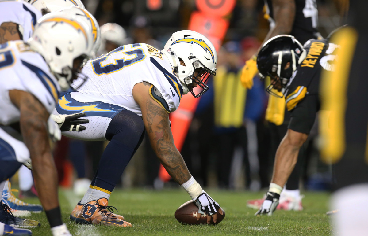 Steelers and Chargers lines