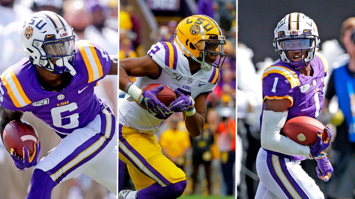 LSU vs Alabama Tigers have own star receiver trio Sports Illustrated