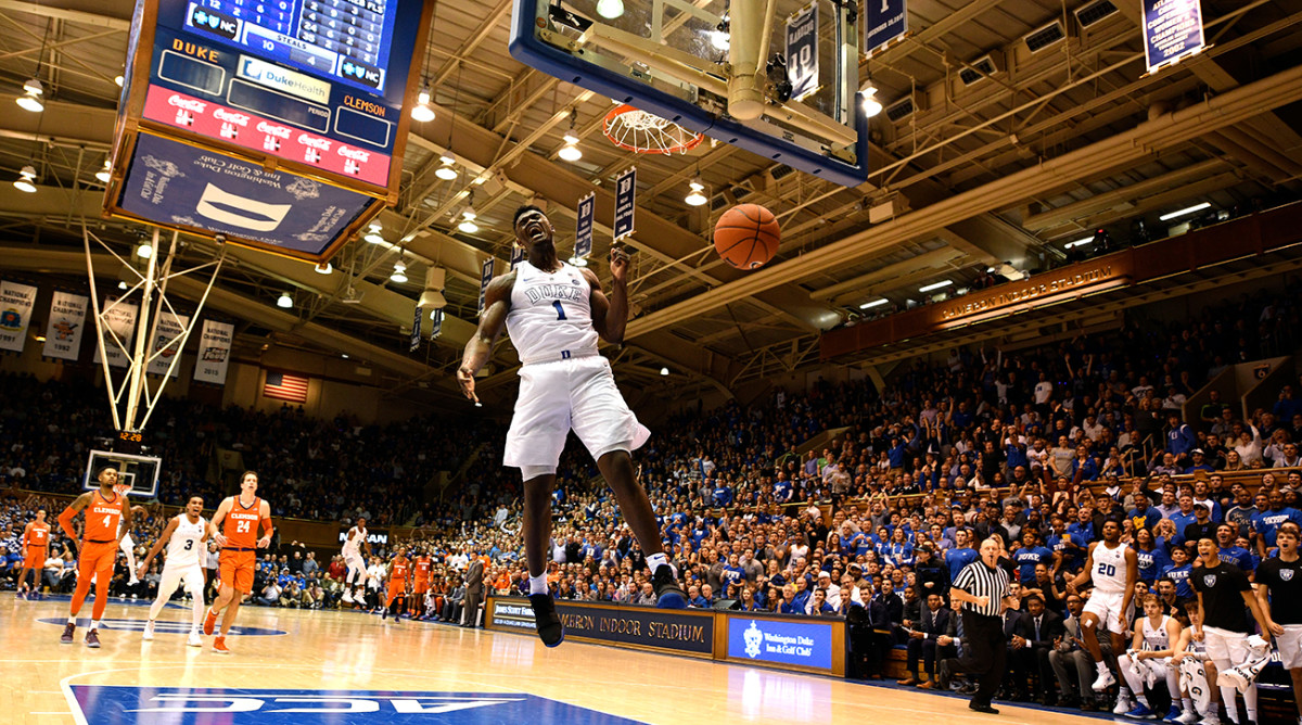 zion williamson duke dunks