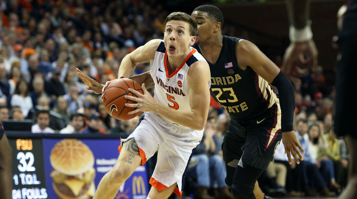 Virginia Cavaliers #5 Kyle Guy White College Basketball Jersey