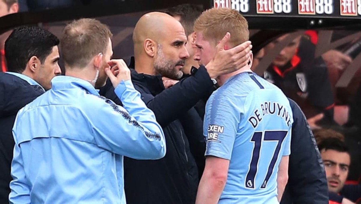 Pep Guardiola confirms Kevin De Bruyne 'out for a while' as Man