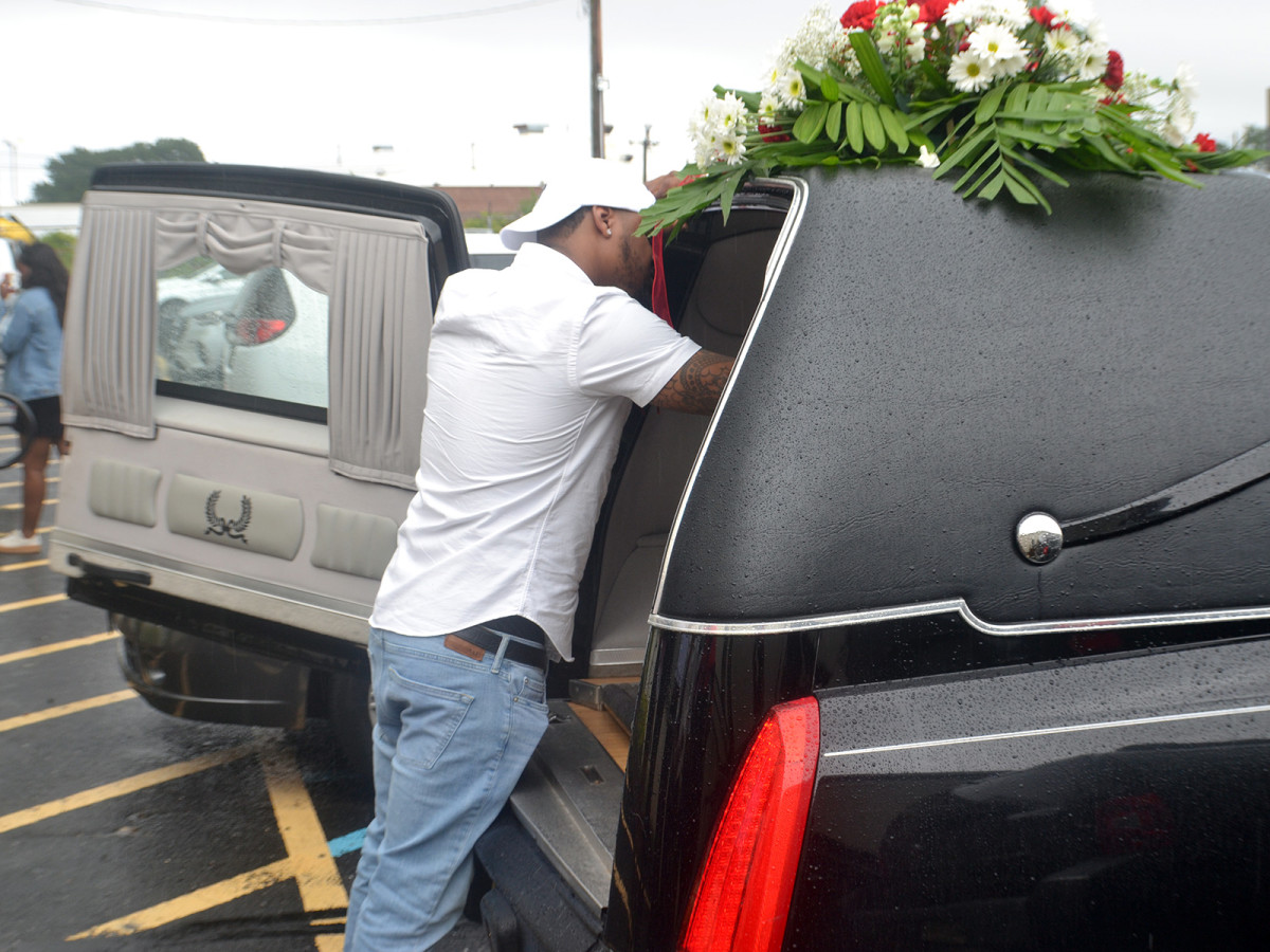 Bryce Bradforth took the loss of his brother as hard as anyone, lingering with his casket at the funeral.