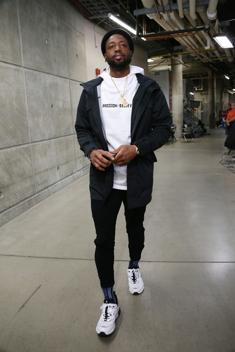 NBA player Dwyane Wade knows fashion trends
