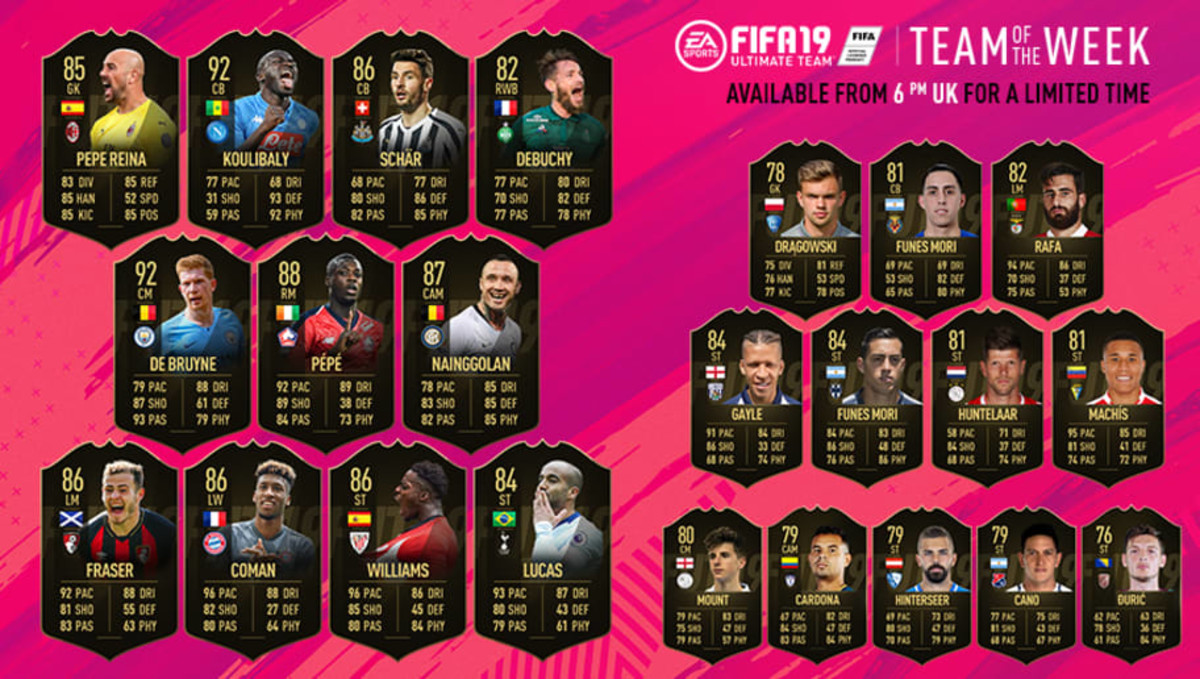 FIFA 19: Kevin De Bruyne, Kalidou Koulibaly & Nicolas Pepe Headline ...