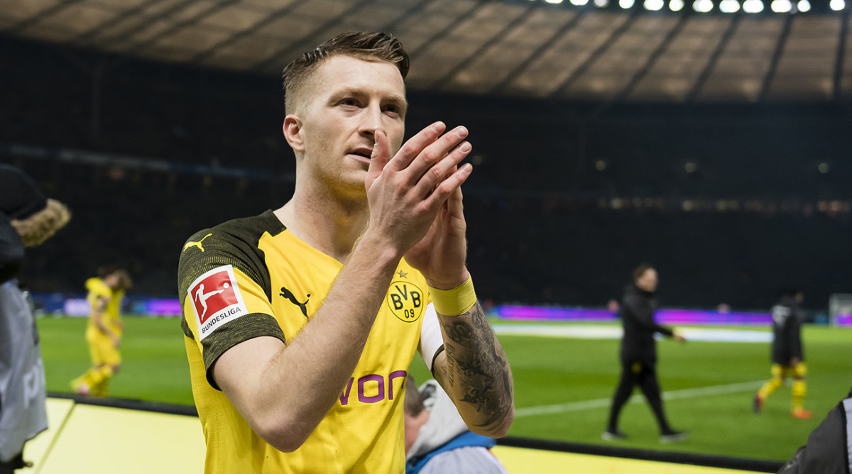 Dortmund-Hertha Berlin: Marco Reus helps Dortmund go top of Bundesliga ...