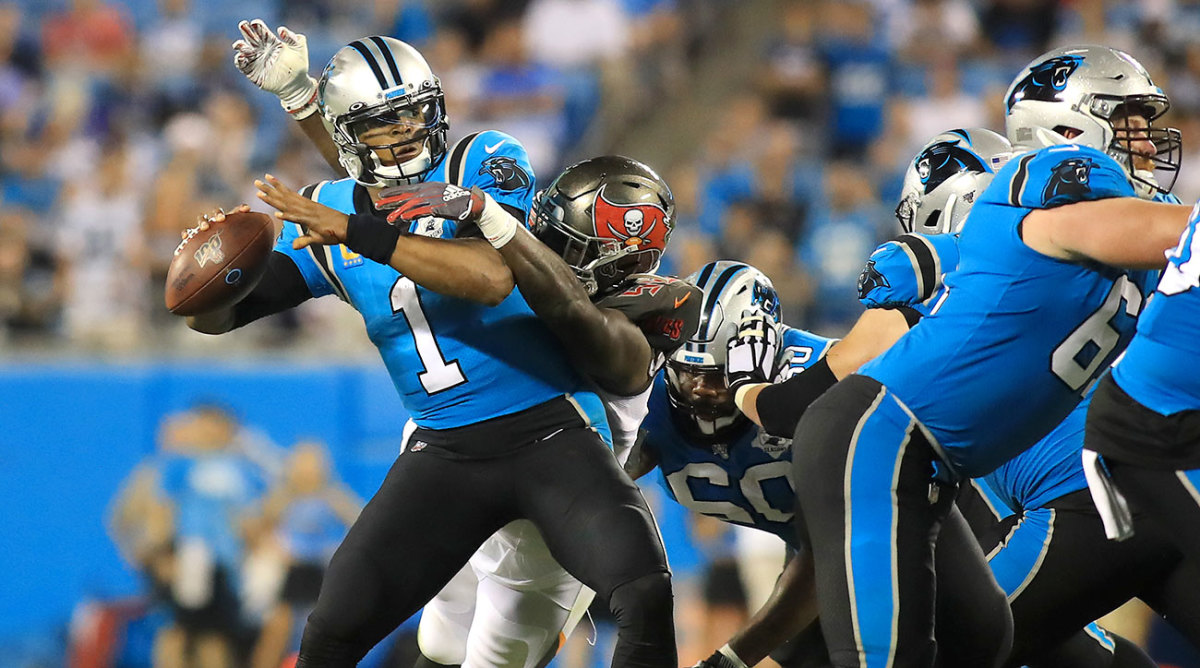 Cam Newton not satisfied after home loss to Buccaneers, reflects