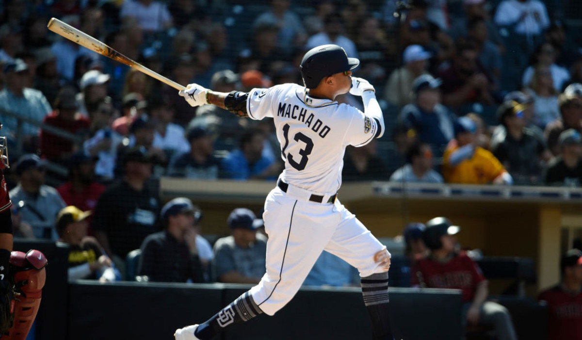 Manny Machado AllStar 3B hits first home run with Padres (video