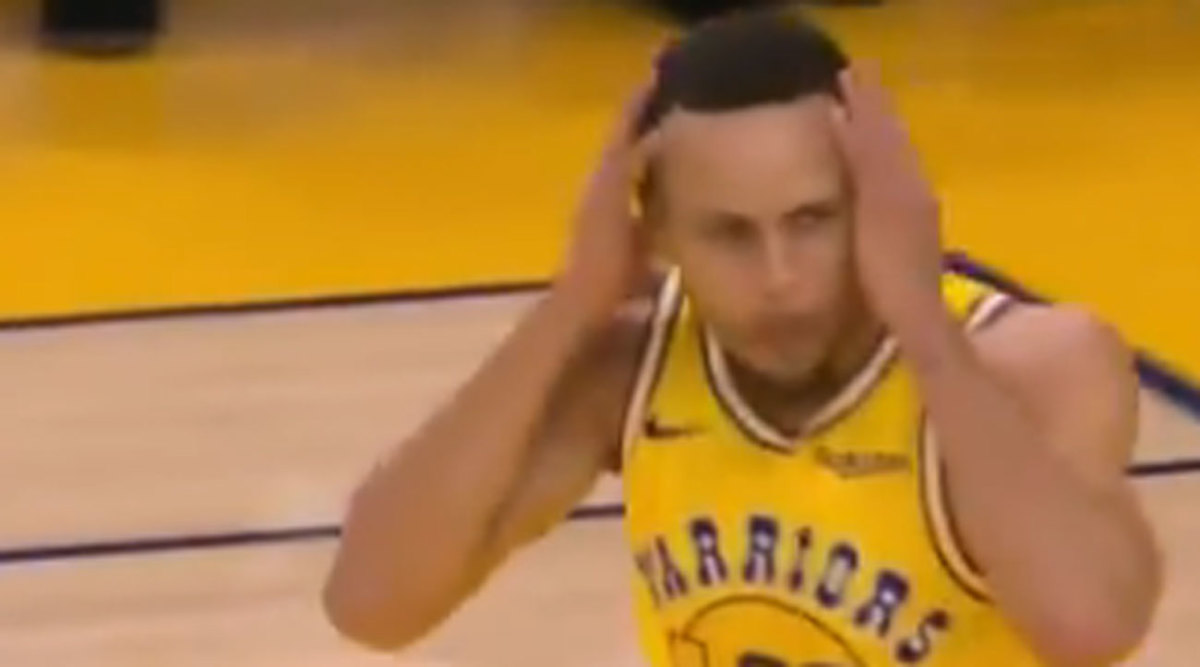 Highlight Warriors Steph Curry Surprised By Dunk Vs Kings Video Sports Illustrated