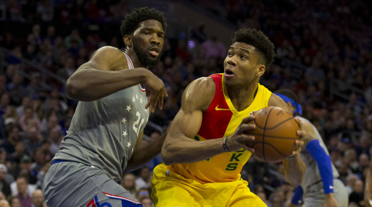 Bucks Vs Sixers Giannis Embiid Go Head To Head In Milwaukee S