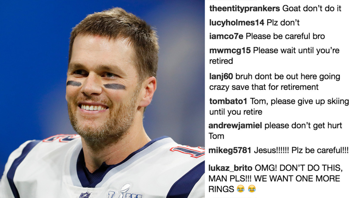 Patriots' Tom Brady posts ski jumping video on Instagram