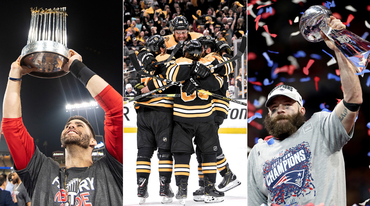 Every championship the Bruins, Celtics, Patriots, and Red Sox have won