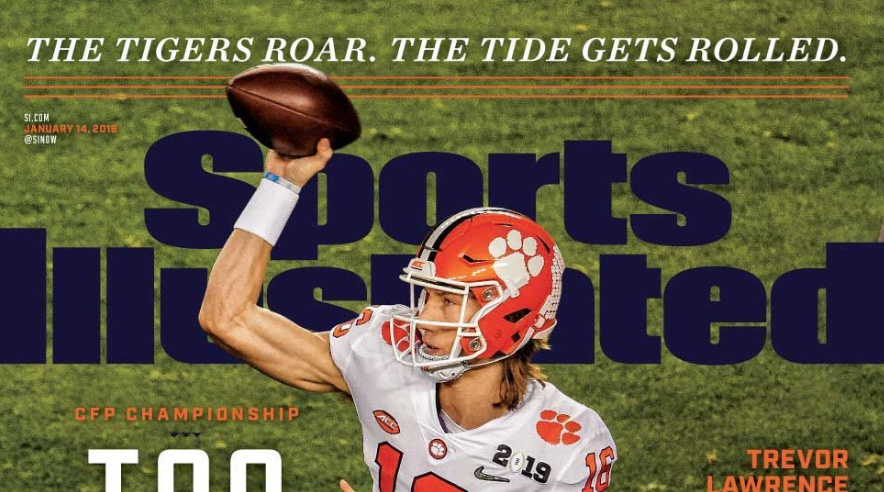 Clemson Tigers: Trevor Lawrence August 2019 Sports Illustrated Cover M –  Fathead