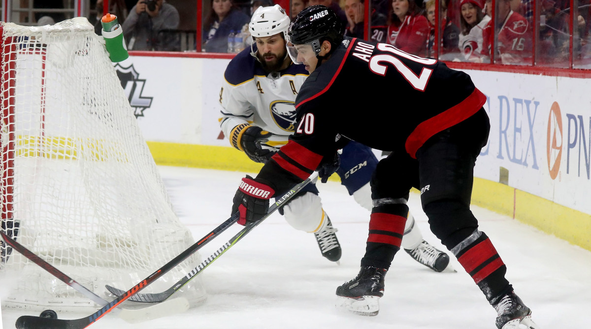 Sebastian Aho scores two goals to lead Hurricanes over Sabres - Sports ...