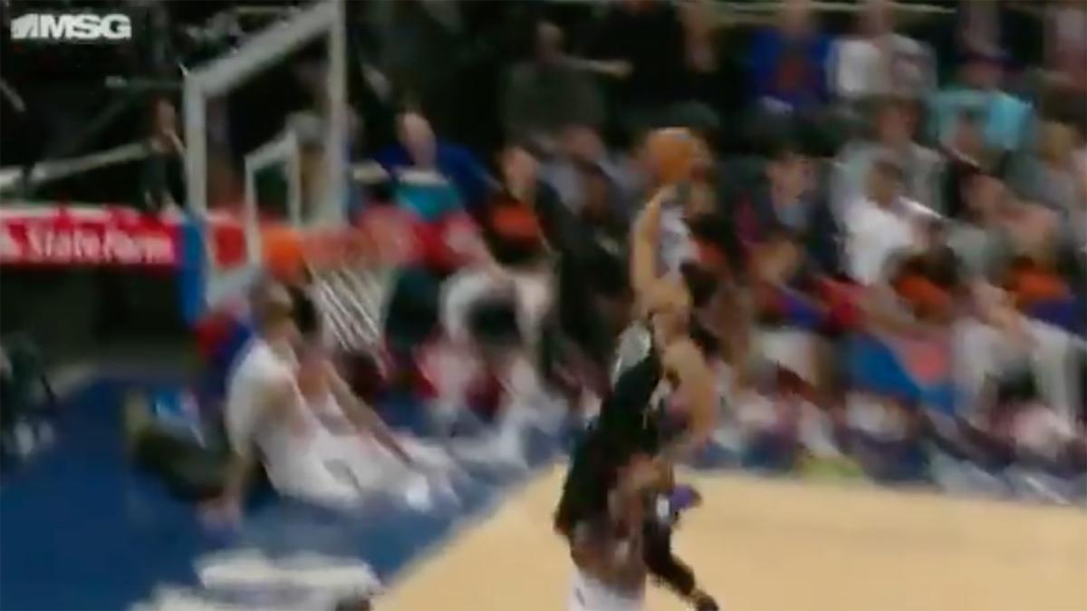 Giannis jumps over Tim Hardaway Jr. to finish alley-oop ...