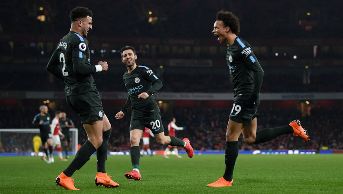 Arsenal 0-3 Man City: Silva, Sane star in latest Wenger setback