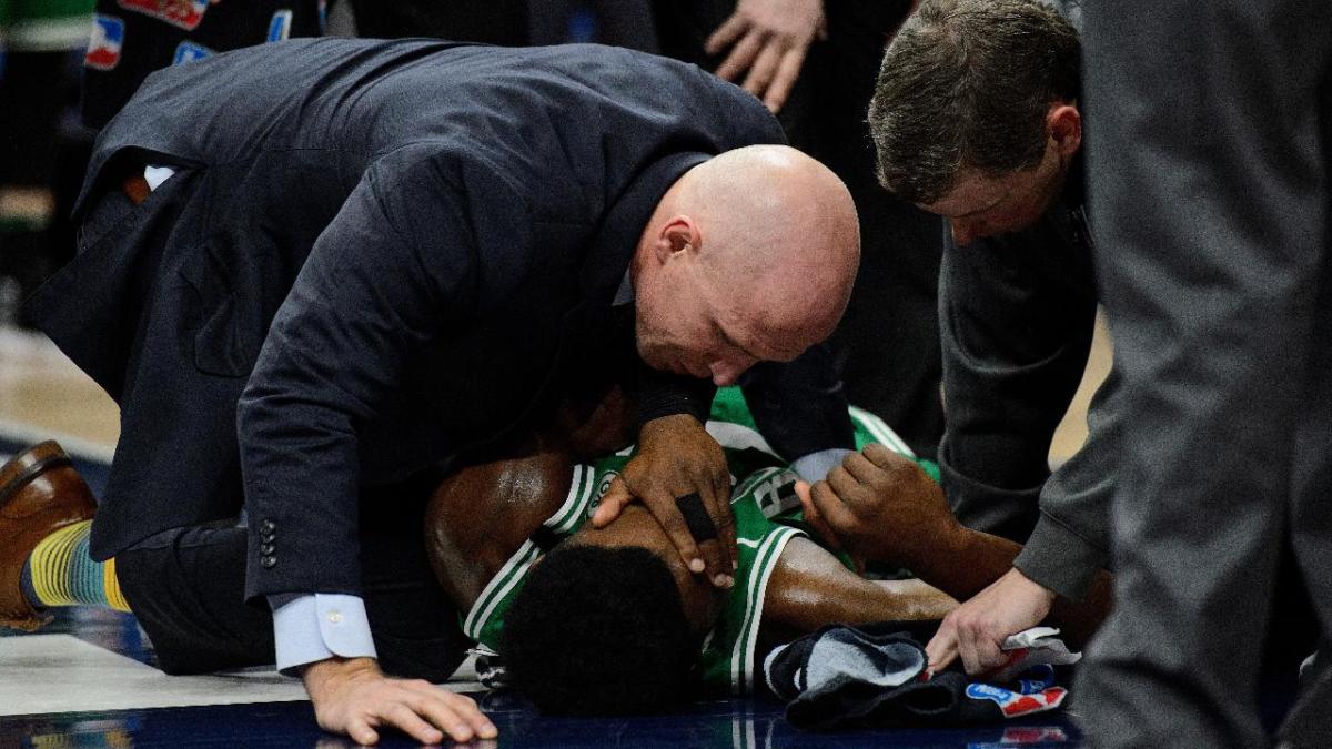 Jaylen Brown injury updates Celtics G walks off court after horrific