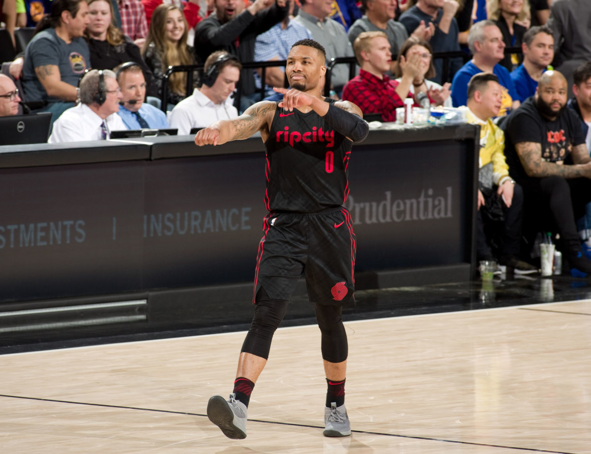 Why is Damian Lillard wearing Weber State jersey? Trail Blazers All-Star  represents college in 3-Point Contest