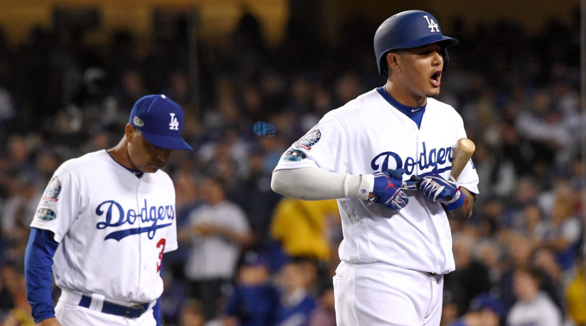 Dodgers' Manny Machado fined by MLB for kicking Brewers 1B Jesus