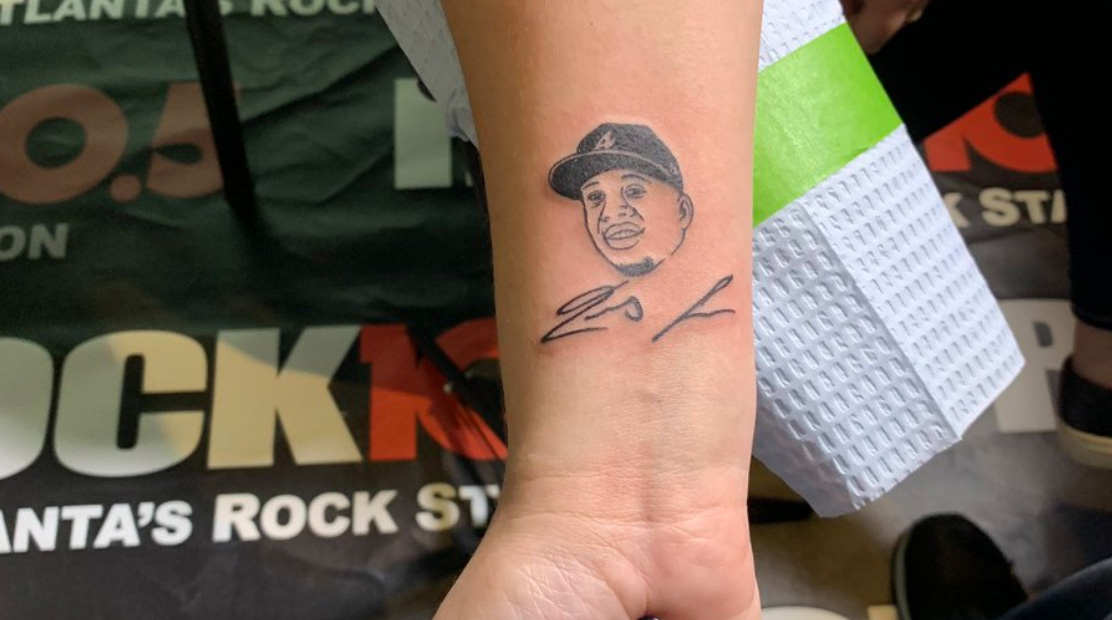 It appears Ronald Acuña Jr. has a new tattoo. : r/Braves
