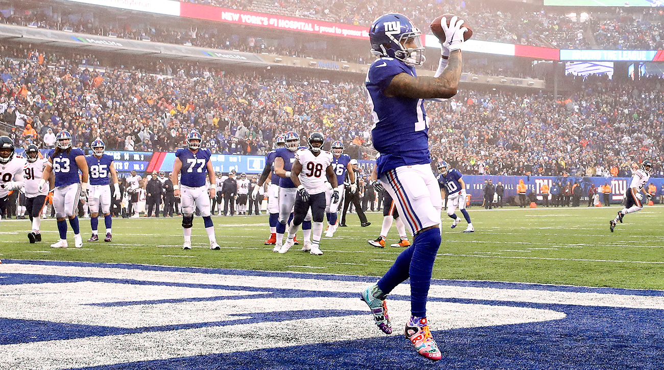 Giants' Odell Beckham Jr. catches and throws TDs against Bears - Sports  Illustrated