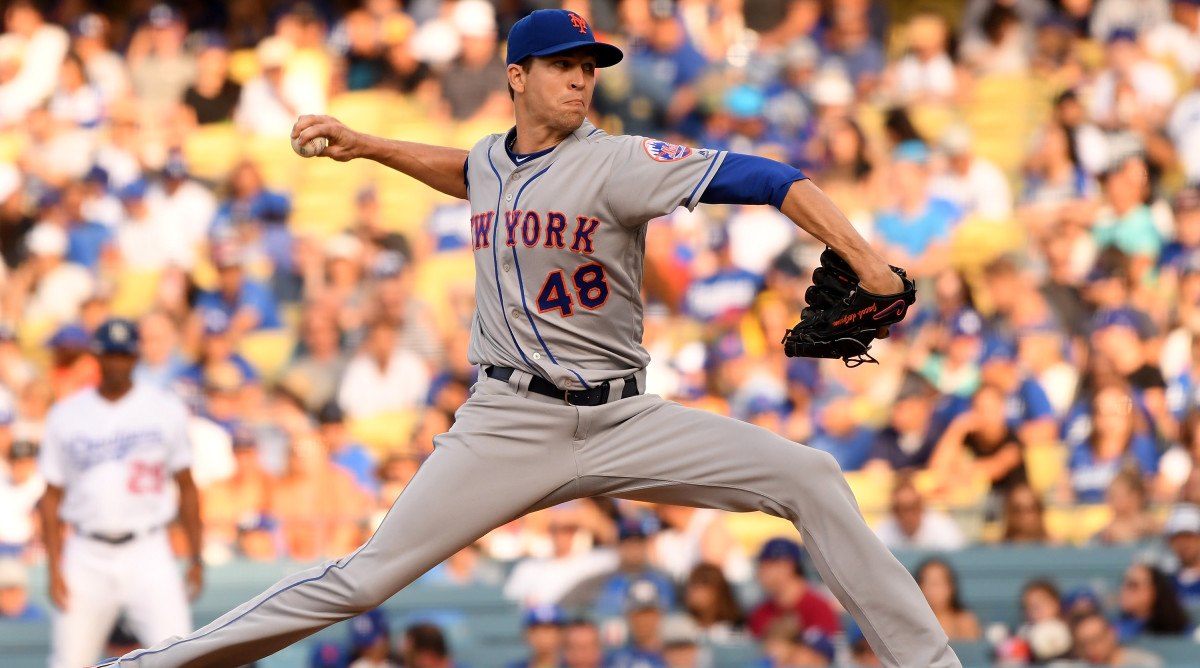 Mets' pitcher Jacob deGrom ties MLB record with start streak - Sports ...