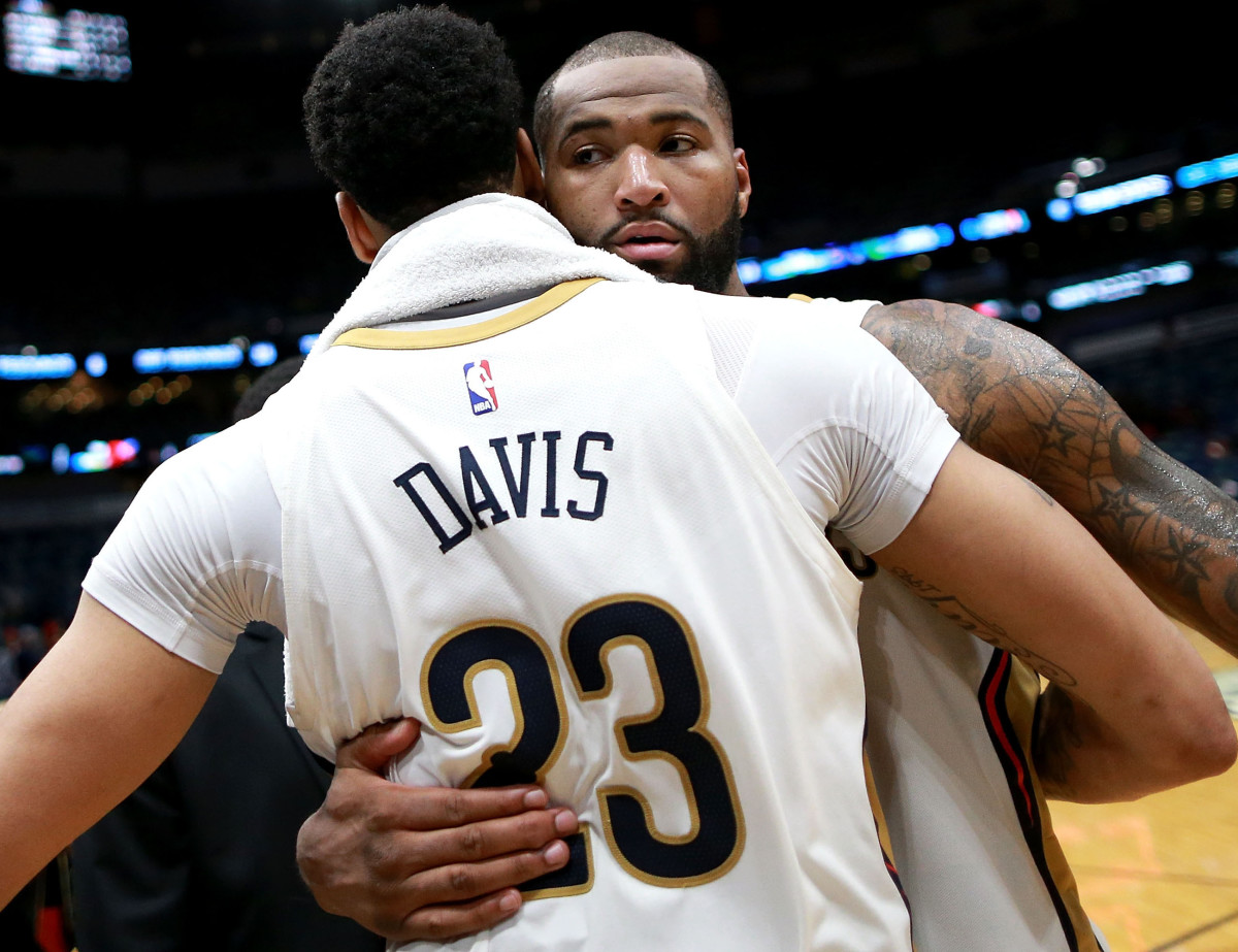 DeMarcus Cousins' injury could force Anthony Davis to center - Los Angeles  Times