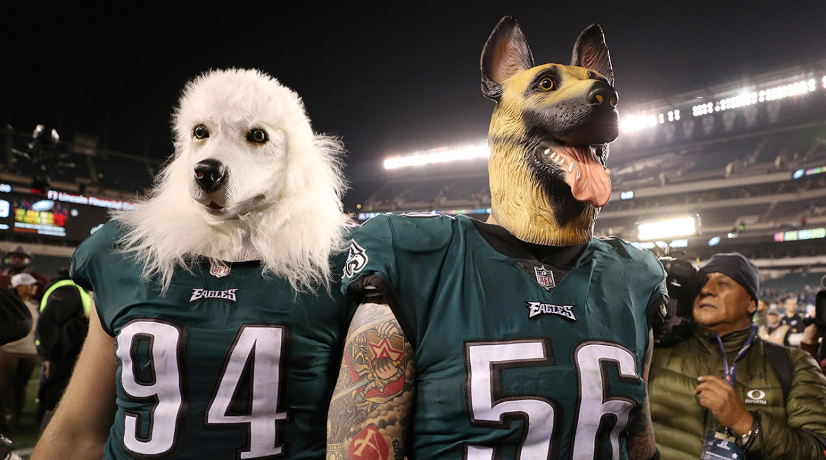 Eagles fans are doggone crazy for those creepy underdog masks
