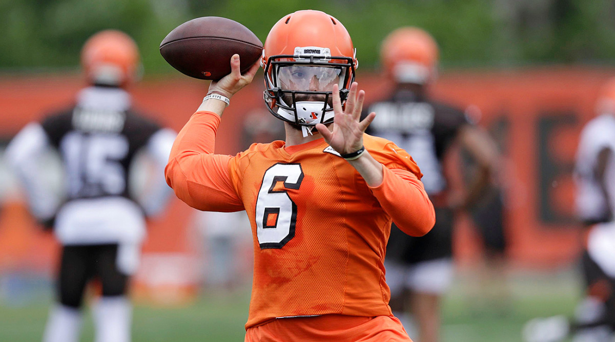 Baker Mayfield, creative, NFL, Cleveland Browns, american football