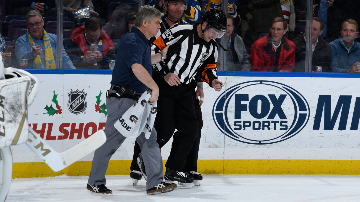 NHL Referee Injured by Shot to Face: Is It Time for Mandatory