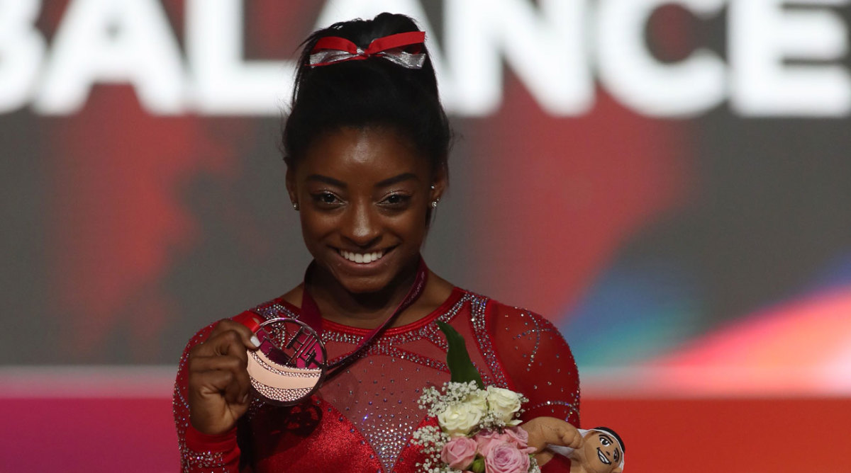 Simone Biles is first American to win six medals at Worlds Sports