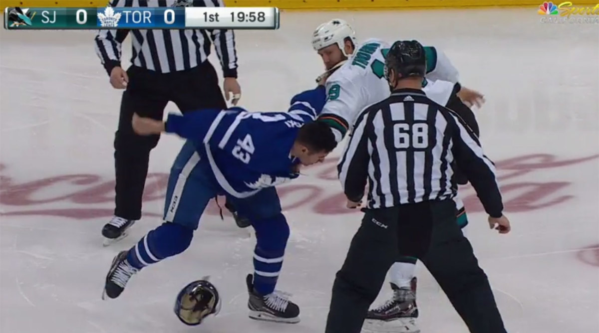 OUCH! Joe Thornton Gets His Beard RIPPED Off During Fight with Nazem Kadri  - video Dailymotion