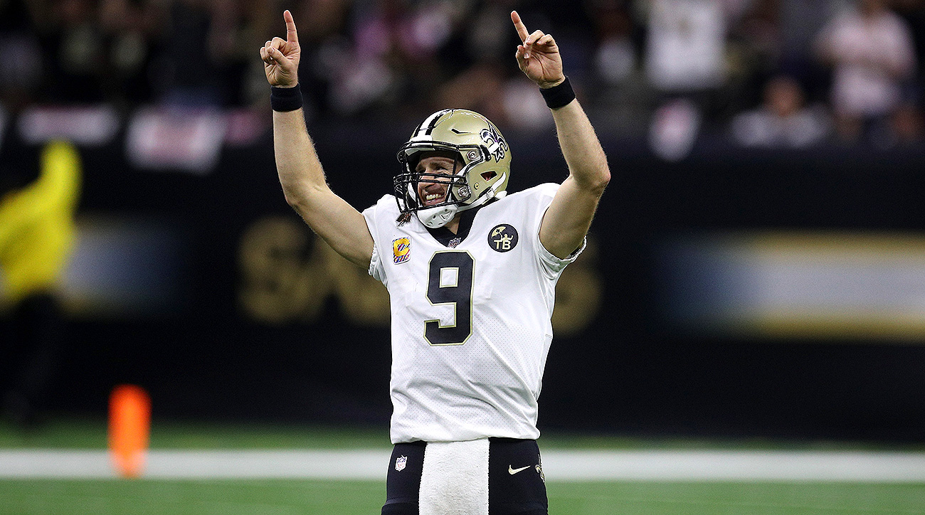 Drew Brees passes Peyton Manning for No. 1 in NFL career passing yards