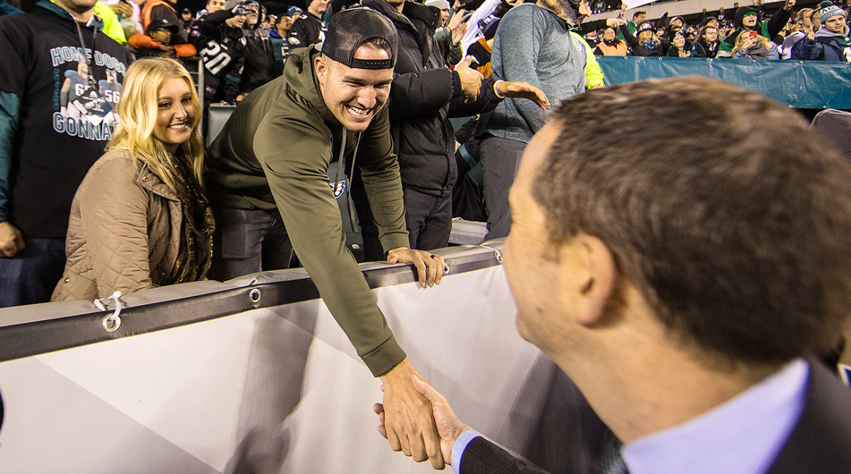Eagles superfan Mike Trout says team's Super Bowl run motivates him to get  back to MLB postseason