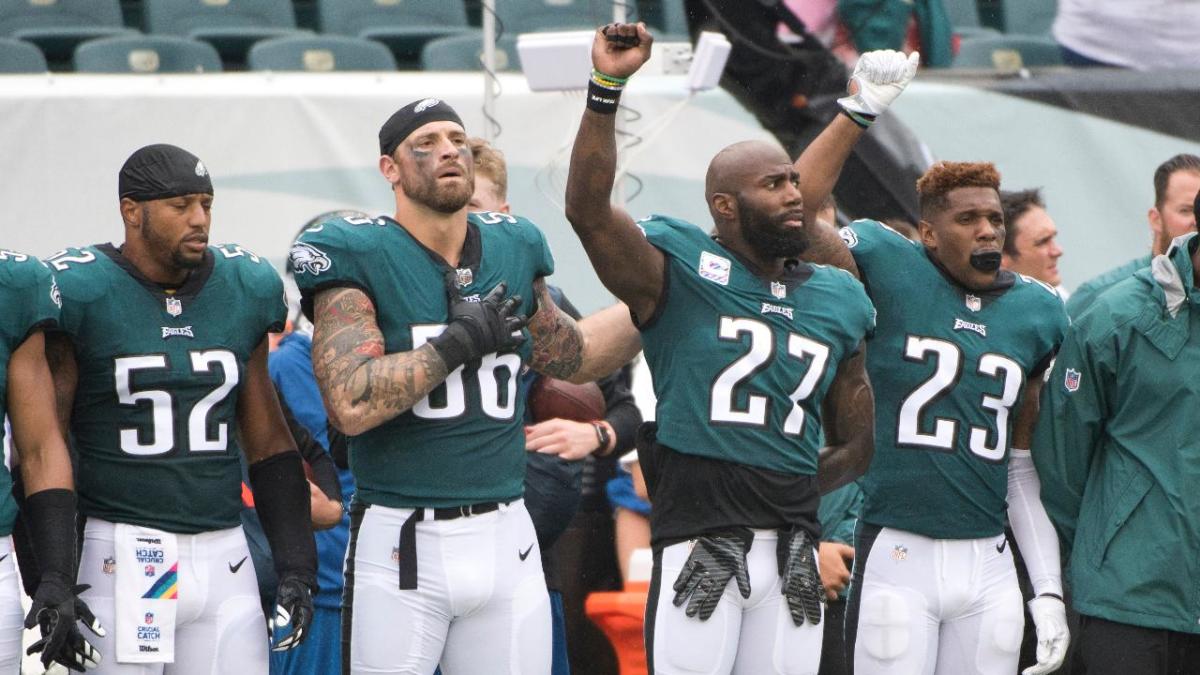 Malcolm Jenkins, Chris Long rip NFL's 'clumsy' national anthem policy