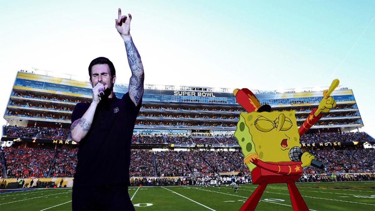 super bowl liii halftime show spongebob