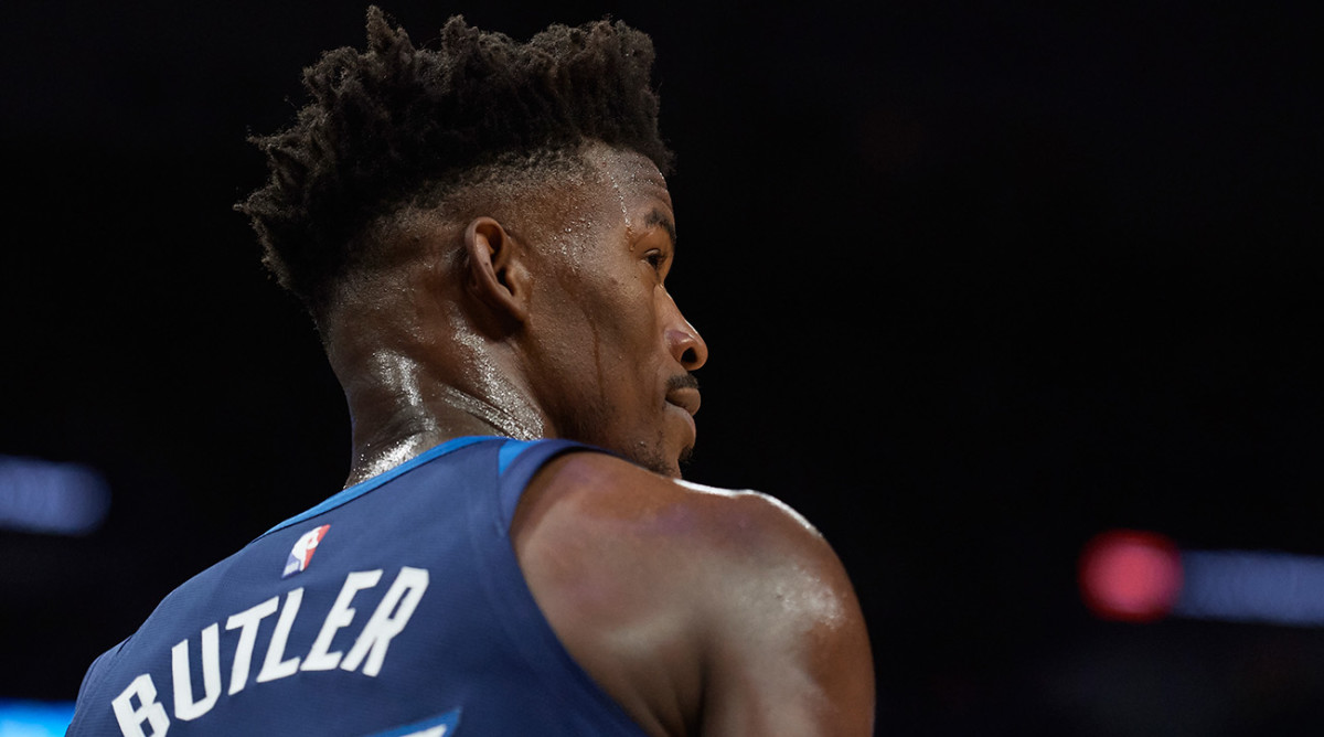 Jimmy Butler trade rumors Timberwolves star sits to force trade