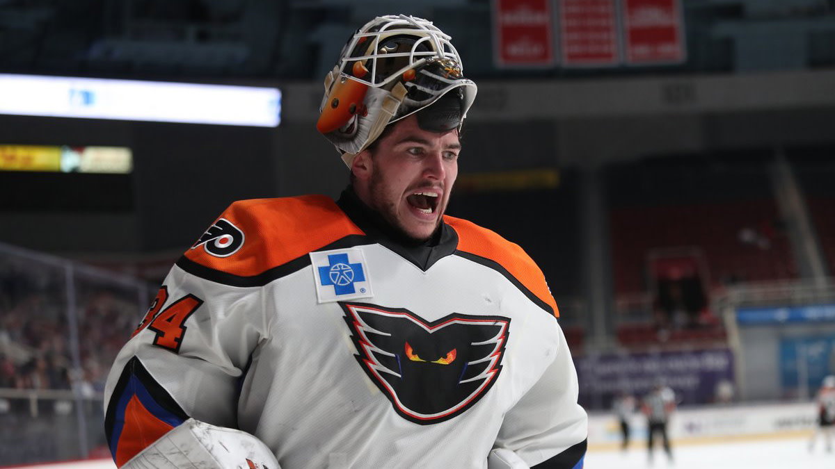 Alex Lyon Flyers prospect makes 94 saves in longest AHL 