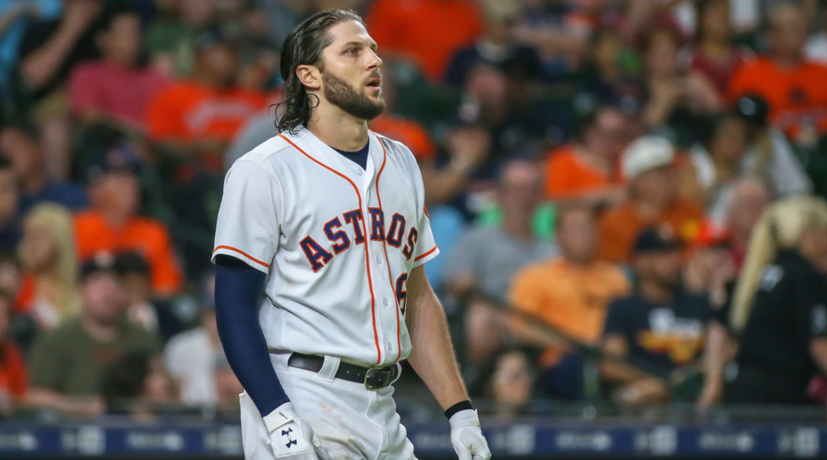 Watch: Jake Marisnick shows off range with catch along Astros