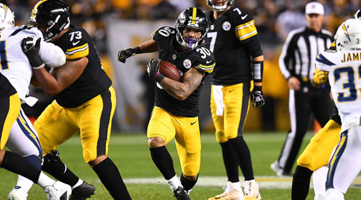 James Conner injury Steelers back suffered leg contusion vs Chargers