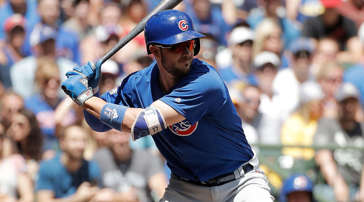 Kris Bryant Cubs 3B hit in head by pitch - Sports Illustrated