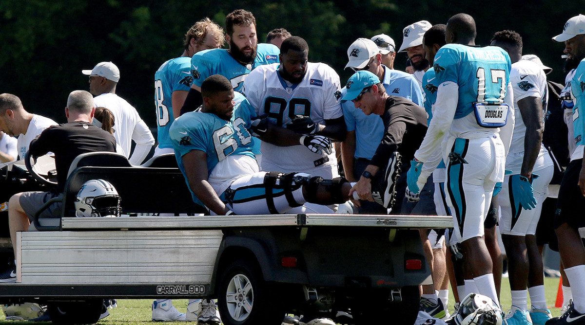 NFL training camp Panthers' Williams one of many injuries Sports