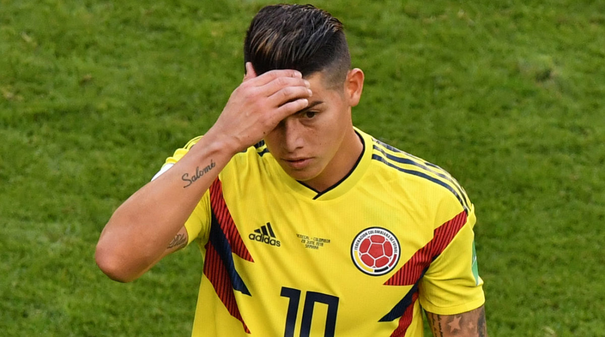 James Rodriguez injury: Colombia star has calf swelling - Sports ...